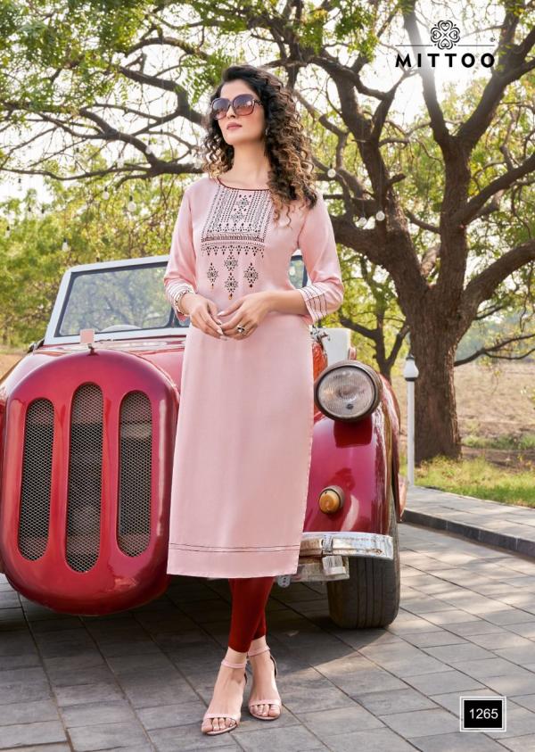 Mittoo Palak 30 Fancy Rayon Embroidery Kurti 